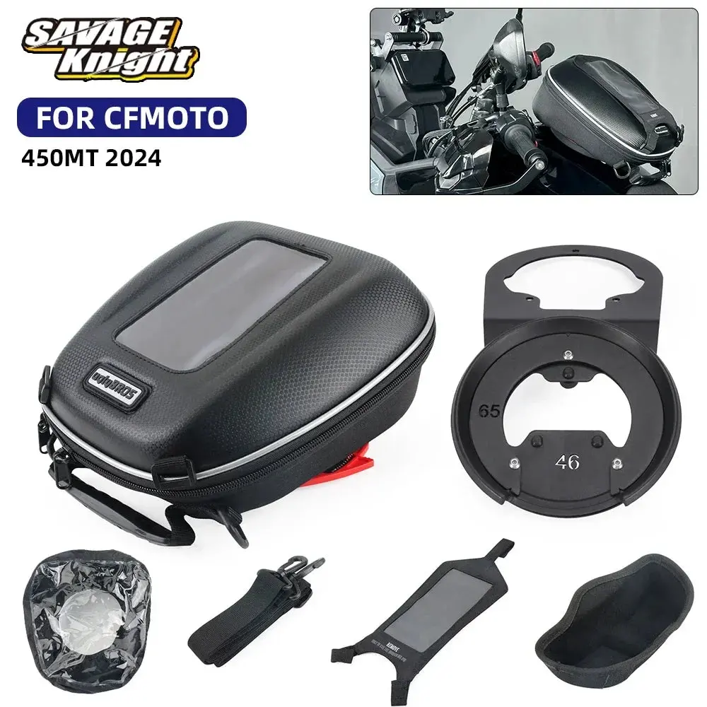 2024 450 Mt Motorcycle Racing Tank Bag Tanklock Fuel Tank Luggage Box Saddlebag For Cfmoto 450Mt Cf Moto Storage Bags Backpack 1