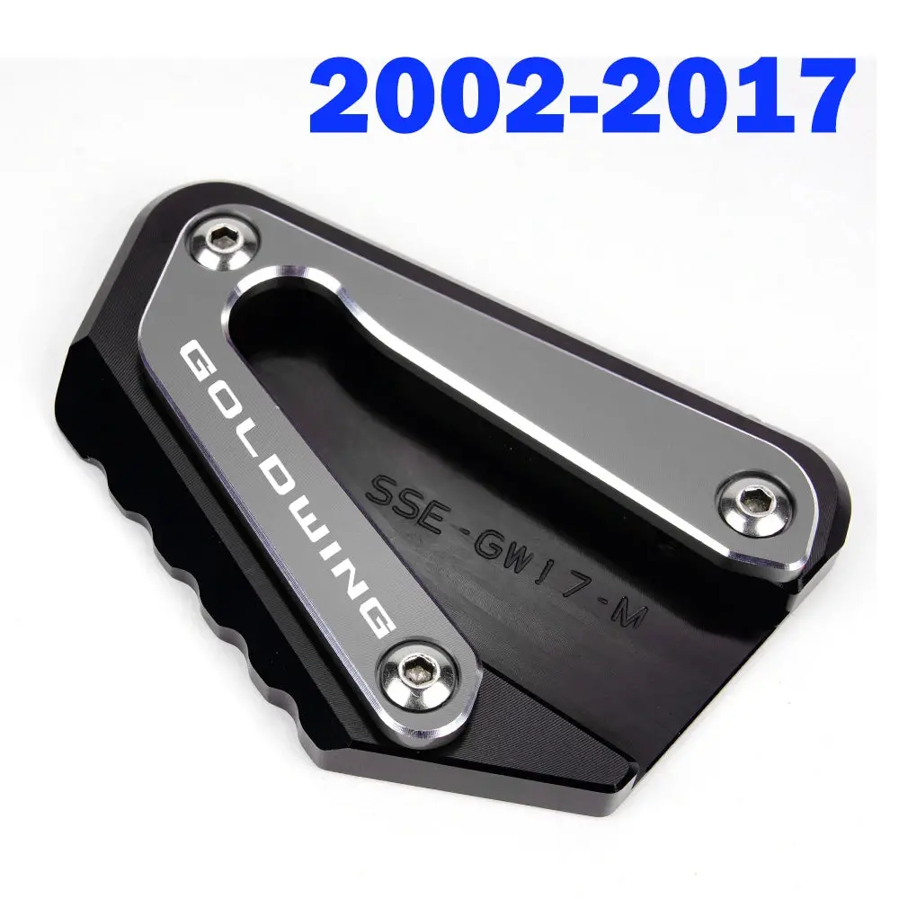 New Motorcycle Cnc Foot Support Extension Plate Side Stand Enlarge For Honda Goldwing 1800 2018-2023 Gold Wing Gl1800 2002-2017 8