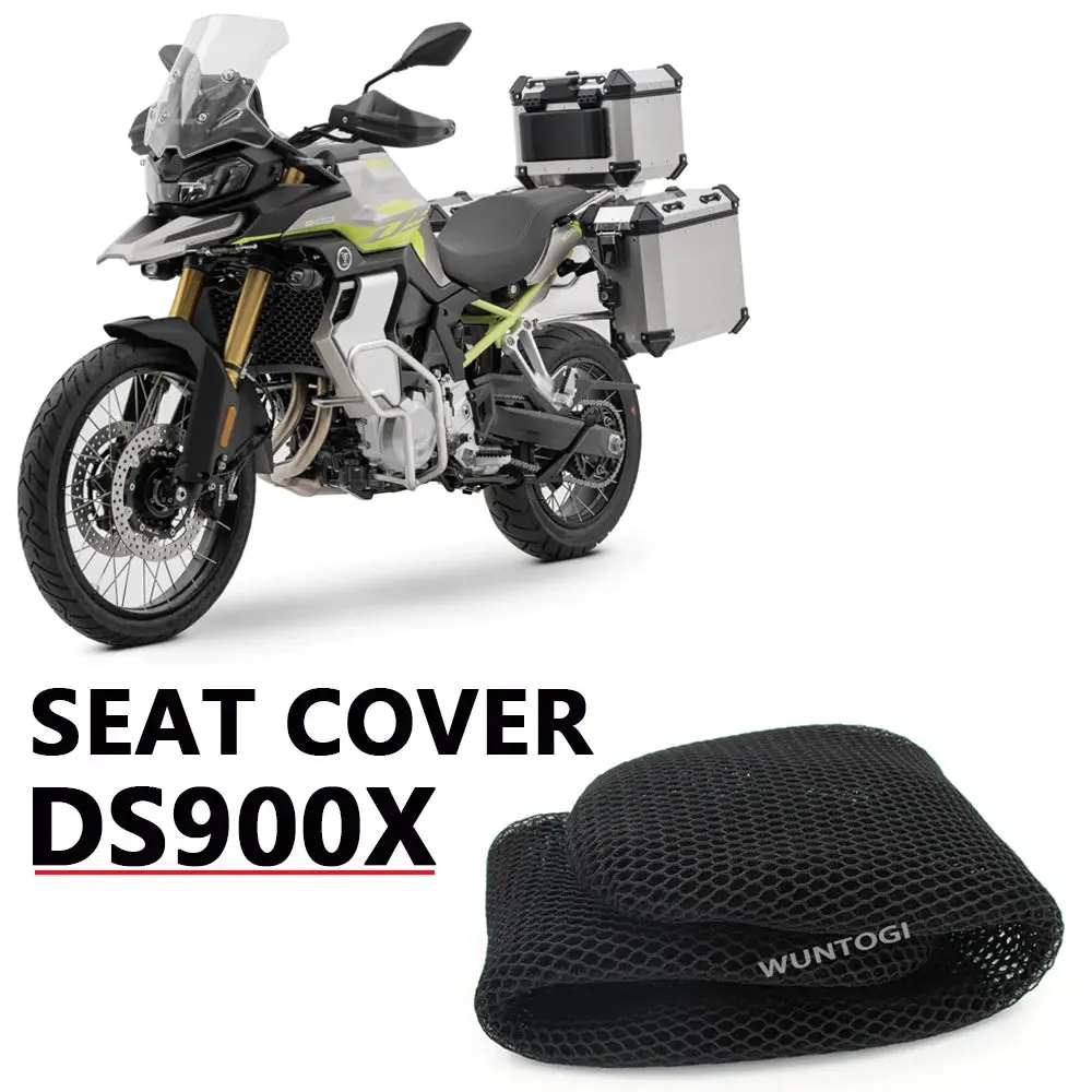 Ds900x Motorcycle Mesh Seat Cover 3D Mesh Fabric Seat Protect Cushion For Loncin Voge Valico Dsx 900 Heat Insulation Seat Covers 1