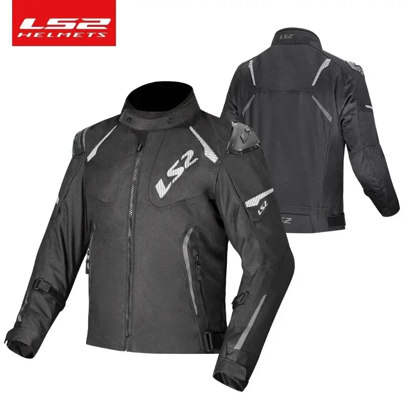 Ls2 Winter Waterproof Motorcycle Jacket Men Women Ce Certified Riding Jacket Warm Protective Gear With Removable Thermal Liner 1