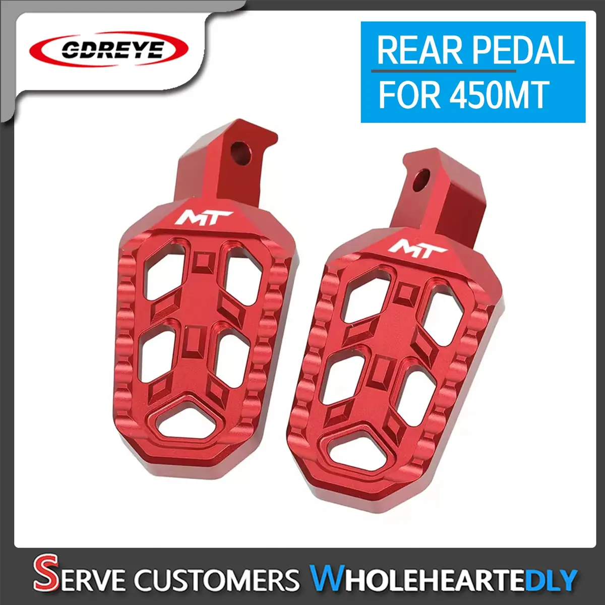 For Cfmoto 450Mt 450 Mt 2024 Motorcycle Cnc Aluminium Rear Footrest Expandable Teeth Pedal Kit Foot Pegs Pedal 2