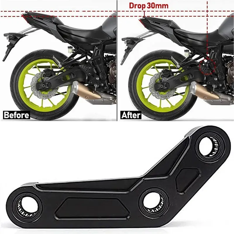 Motorcycle Rear Suspension Connecting Lowering Links Kit For Yamaha Mt-07 Fz-07 Mt 07 Tracer 700 Xsr700 Fz07 2014-2020 1