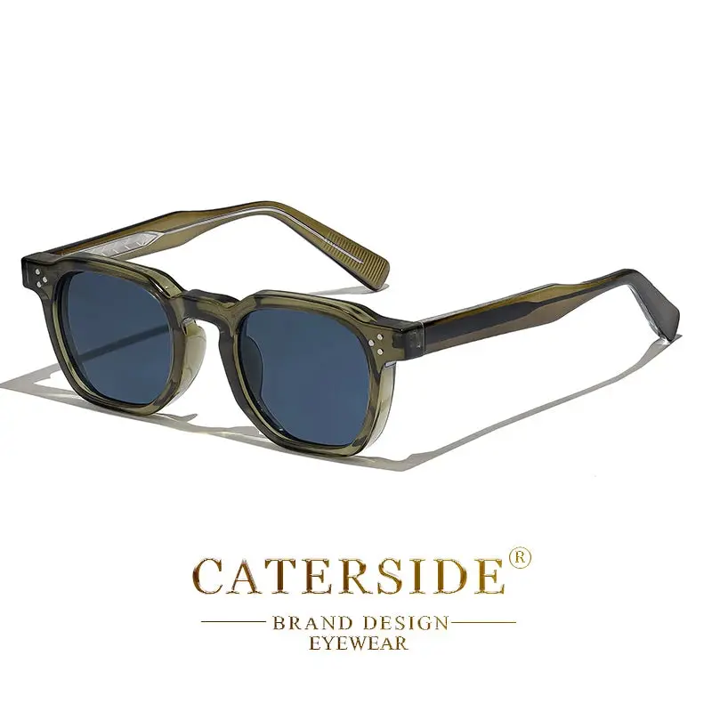 Caterside Fashion Men Sunglasses Small Frame Square Personalized Design Sun Glasses Women Travel Party Business Festival Gift 12