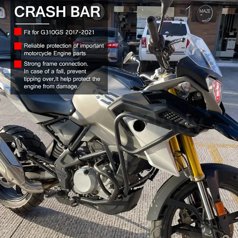 Crash Bars Bumpers For Bmw G310gs G310r 2017-2020 2021 G310 Gs G310 R G 310R Motorcycle Engine Guard Tank Protector Upper Cover 6