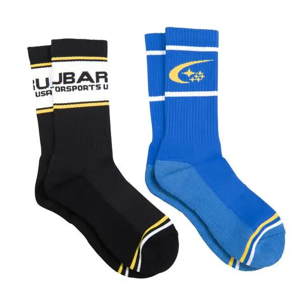 Subaru Motorsports Usa | Woven Crew Socks | 2-Pack 1