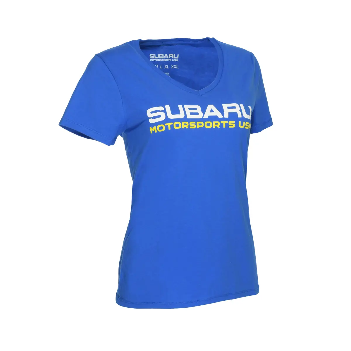 Subaru Motorsports Usa | Women's V-Neck Fan Tee | Blue 1