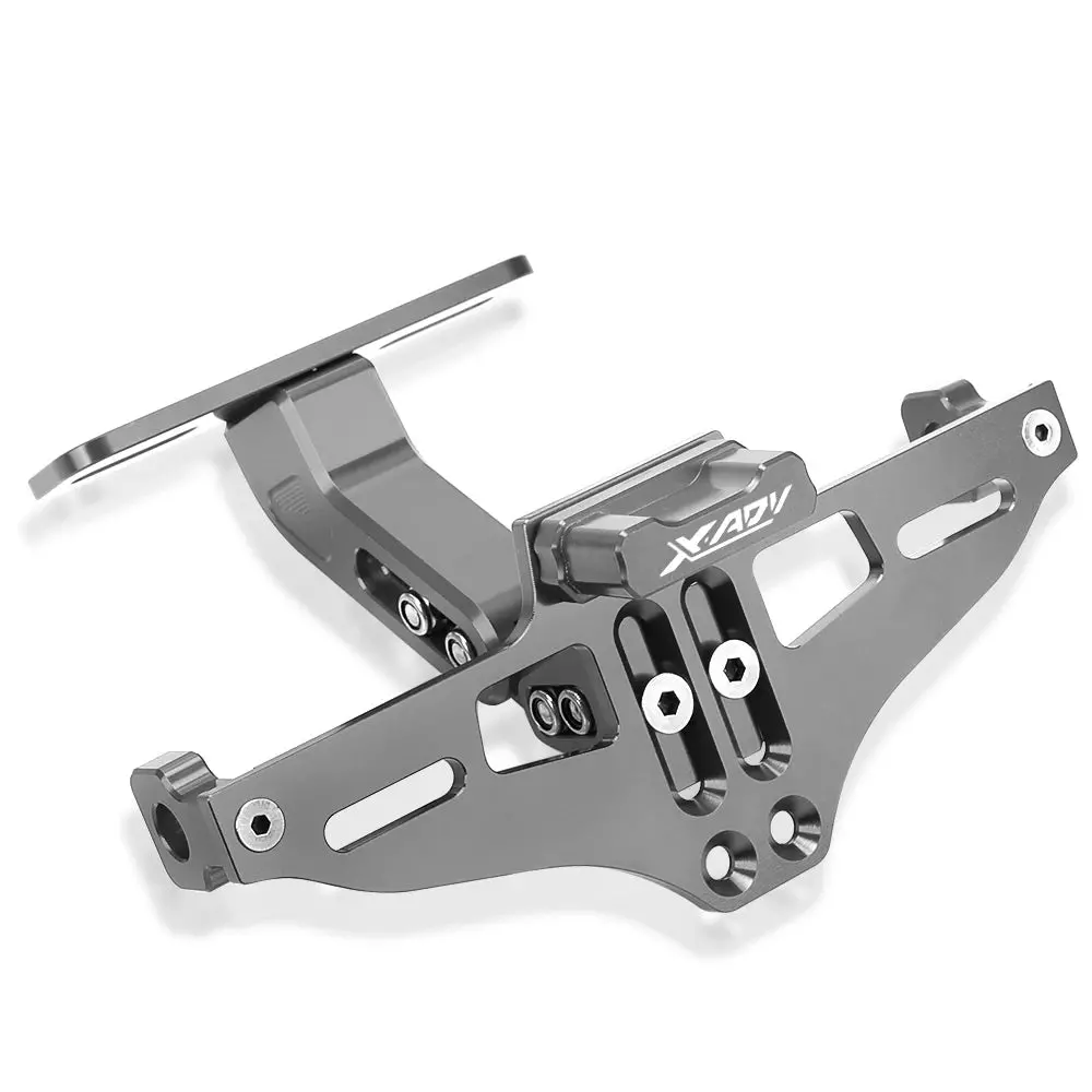 For Honda X-Adv Xadv750 Xadv 750 2017 - 2023 Universal Motorcycle Adjustable Tail Tidy Rear License Plate Holder With Led Light 7