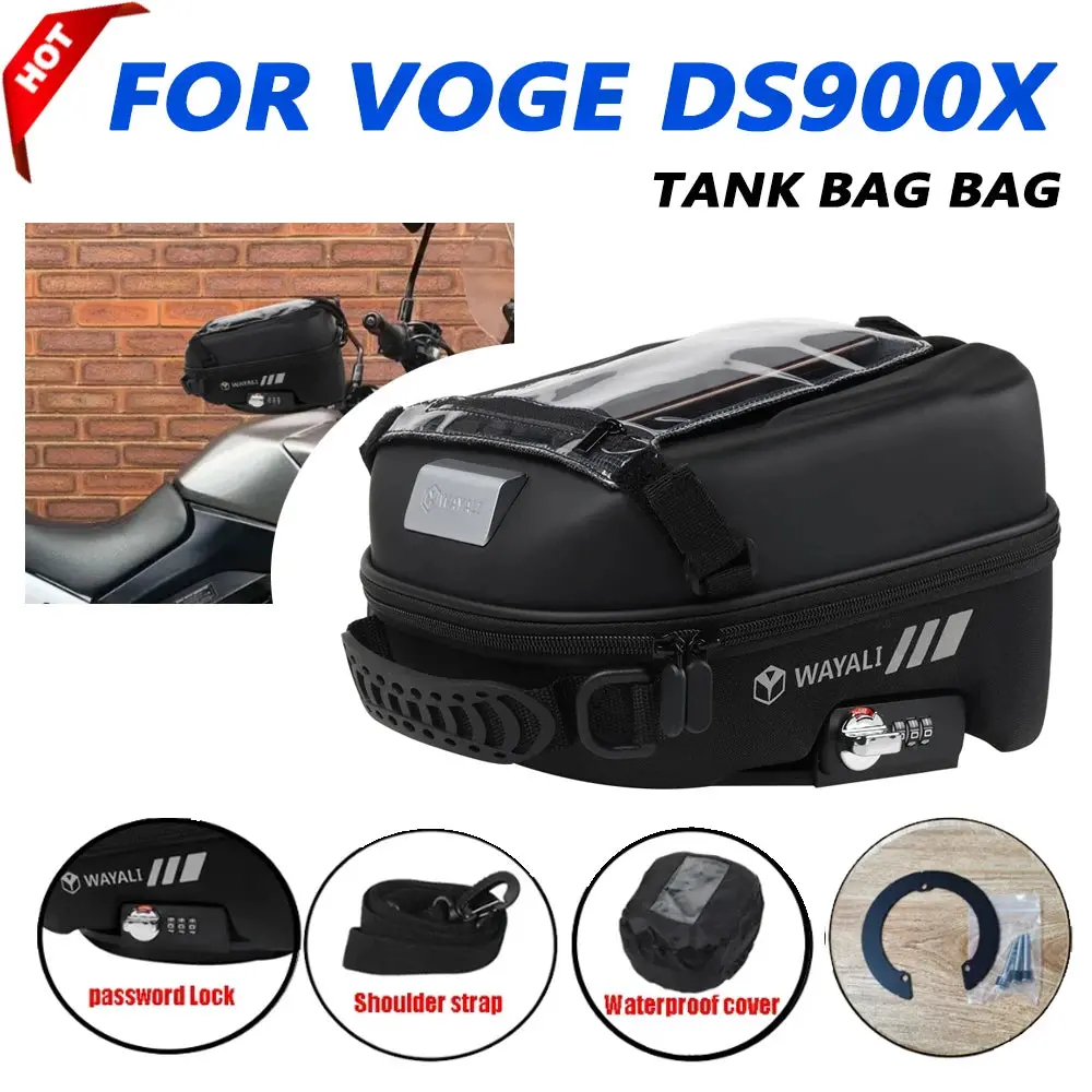Motorcycle Tank Bag For Voge Ds900x 900Dsx Dsx900 Dsx 900 Dsx 900X 5.5L Large Capacity Detachable With Password Lock Storage Bag 1