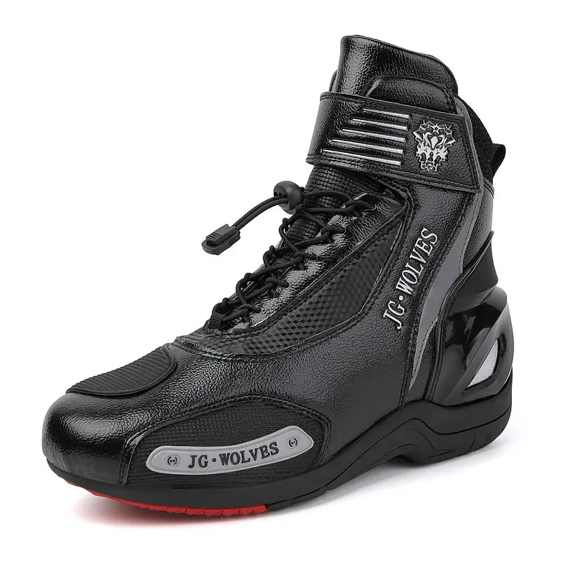 New Motorcross Riding Shoes Microfiber Men Women Motorcycle Racing Protective Ankle Boots Anticollision Non-Slip New Moto Boots 7