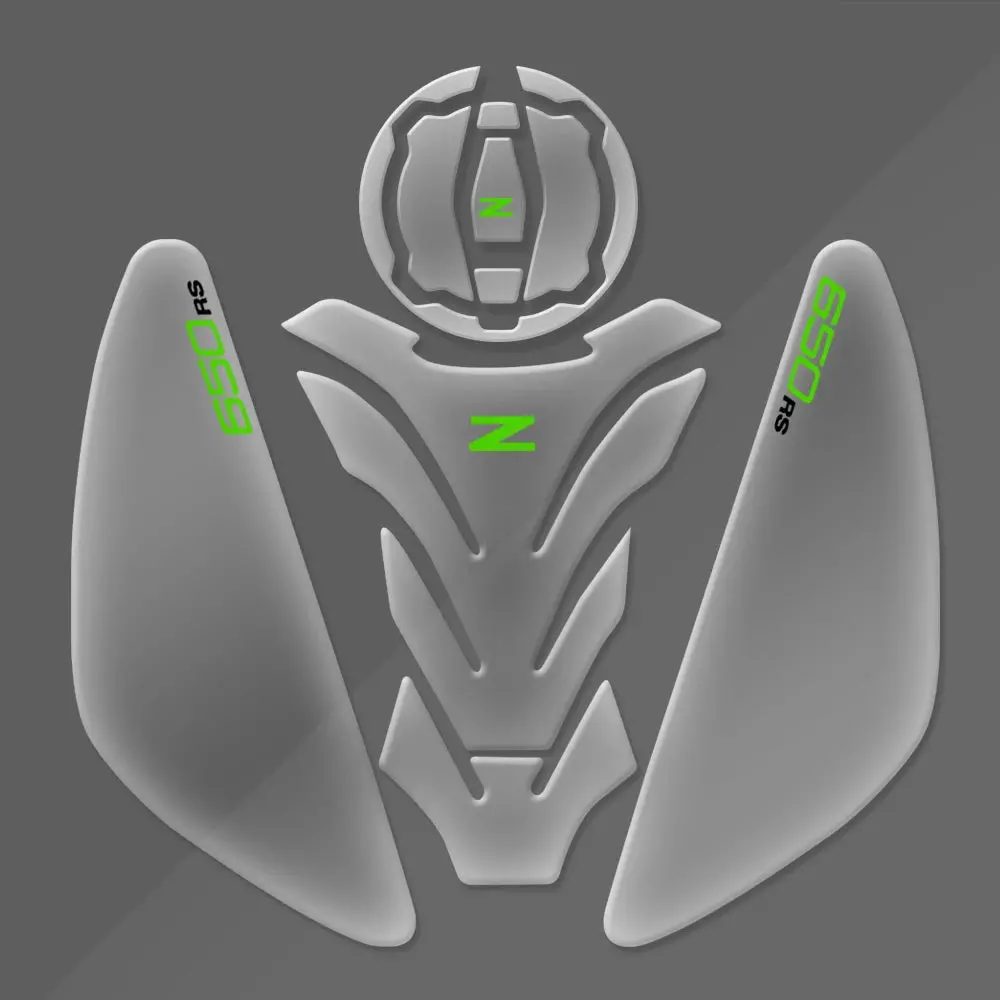 Z650rs 2024 Motorcycle Tank Pad Protector Fit For Kawasaki Z650 Rs 2022-2023 Transparent Fish Bone Decal 7