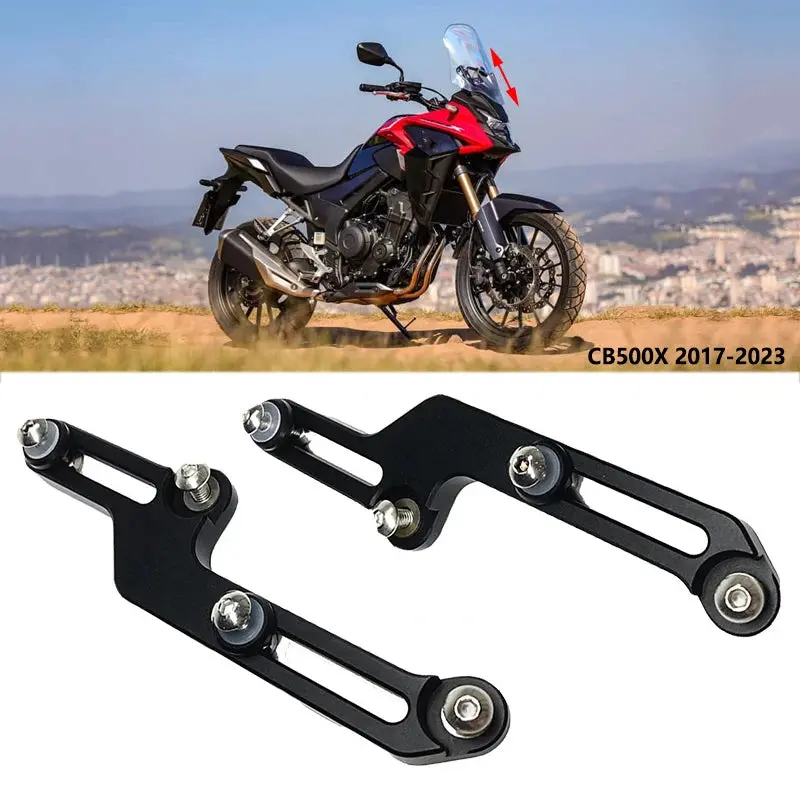 Cb500x 2017-2023 Windscreen Adjusters Cnc Windshield Bracket For Honda Cb 500X Cb500 X 500X 2018 2019 2020 2021 2022 1