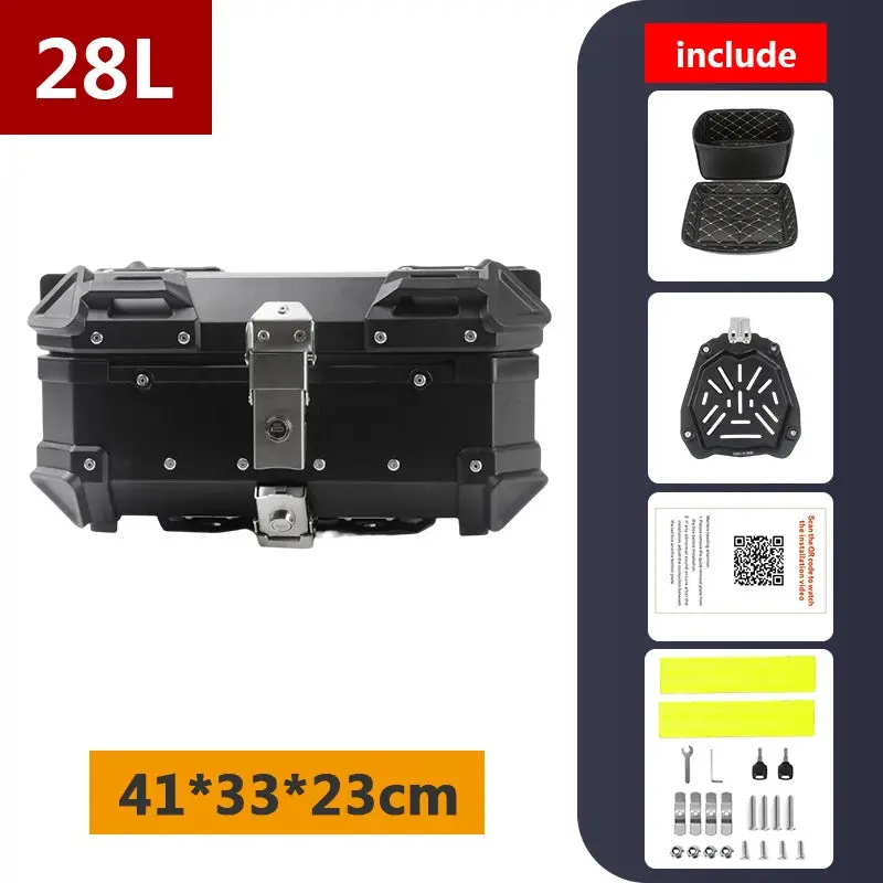 45L 55L 65L 80L 100L Aluminum Motorcycle Box Moto Top Case Rear Storage Luggage Trunk For Bmw R1200gs Lc R1250gs F800gs 21