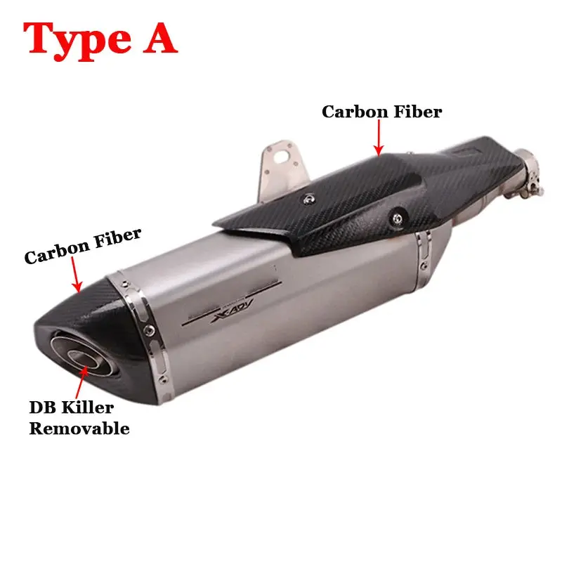 Slip On Motorcycle Exhaust Muffler Escape Systems Tube Header Front Link Pipe For Honda X-Adv 750 X Adv750 Adv 2017 2018 - 2023 4