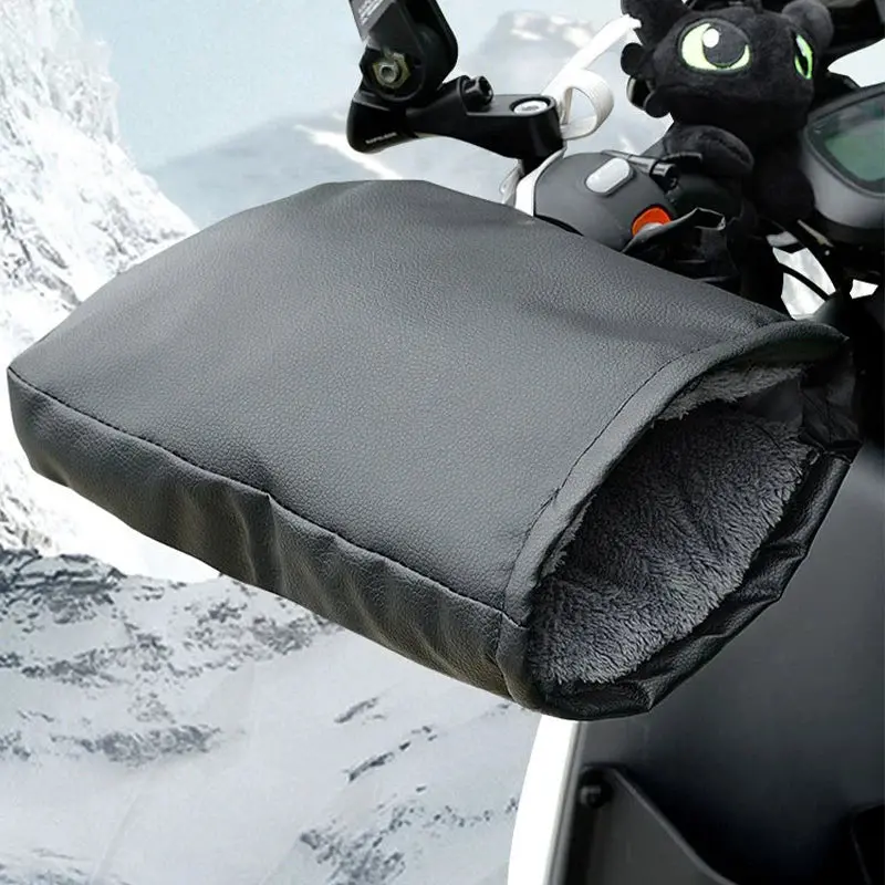 Motorcycle Handlebar Muffs Winter Equipment Mitts Warmer Gloves Waterproof Handmuffs Bicycle Handle Cover Hand Covers Warmers 1