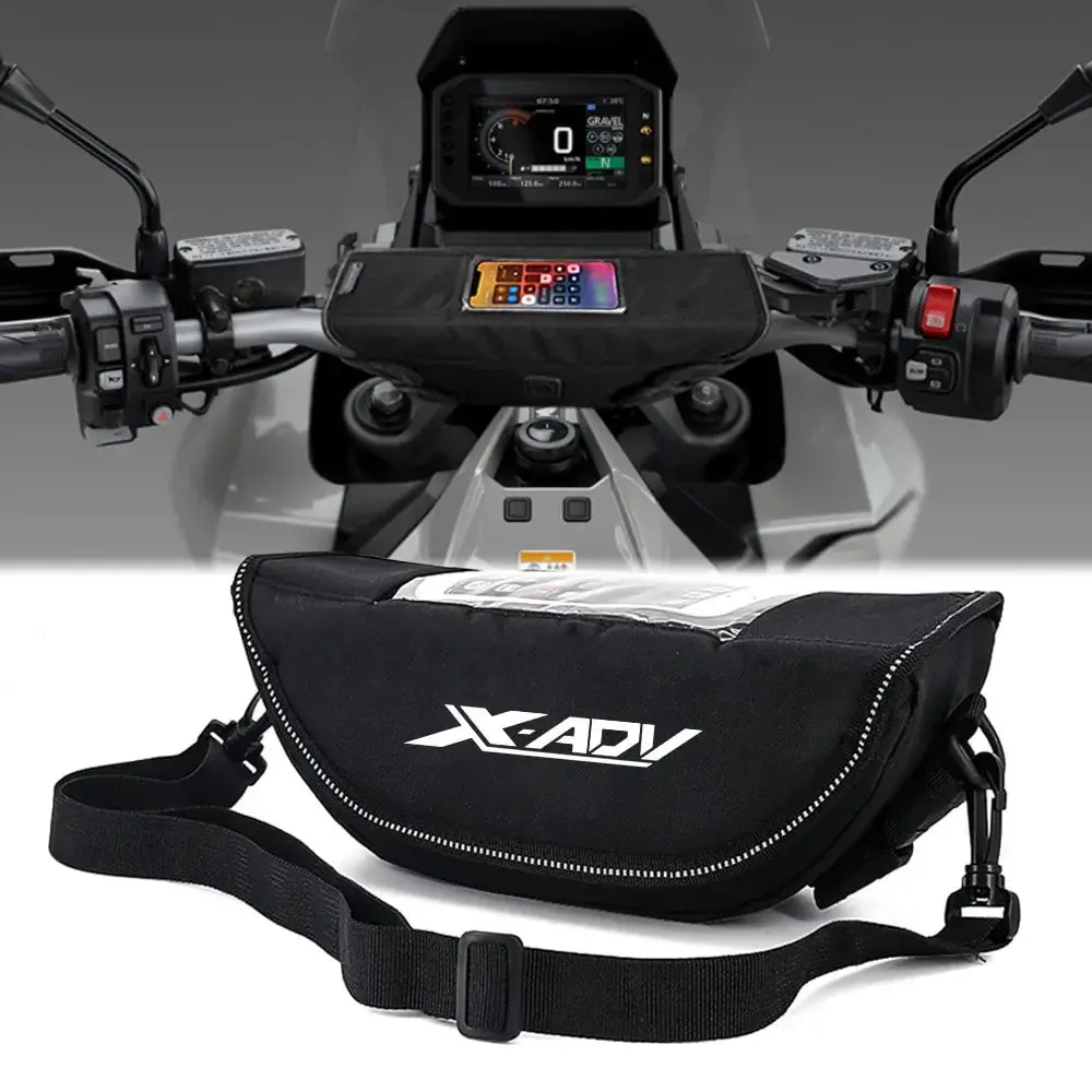 Motorcycle Handle Bag Navigation Bag Waterproof Mobile Phone Bag For X-Adv750 X-Adv150 X-Adv 125 150 350 750Handlebar Storage 3