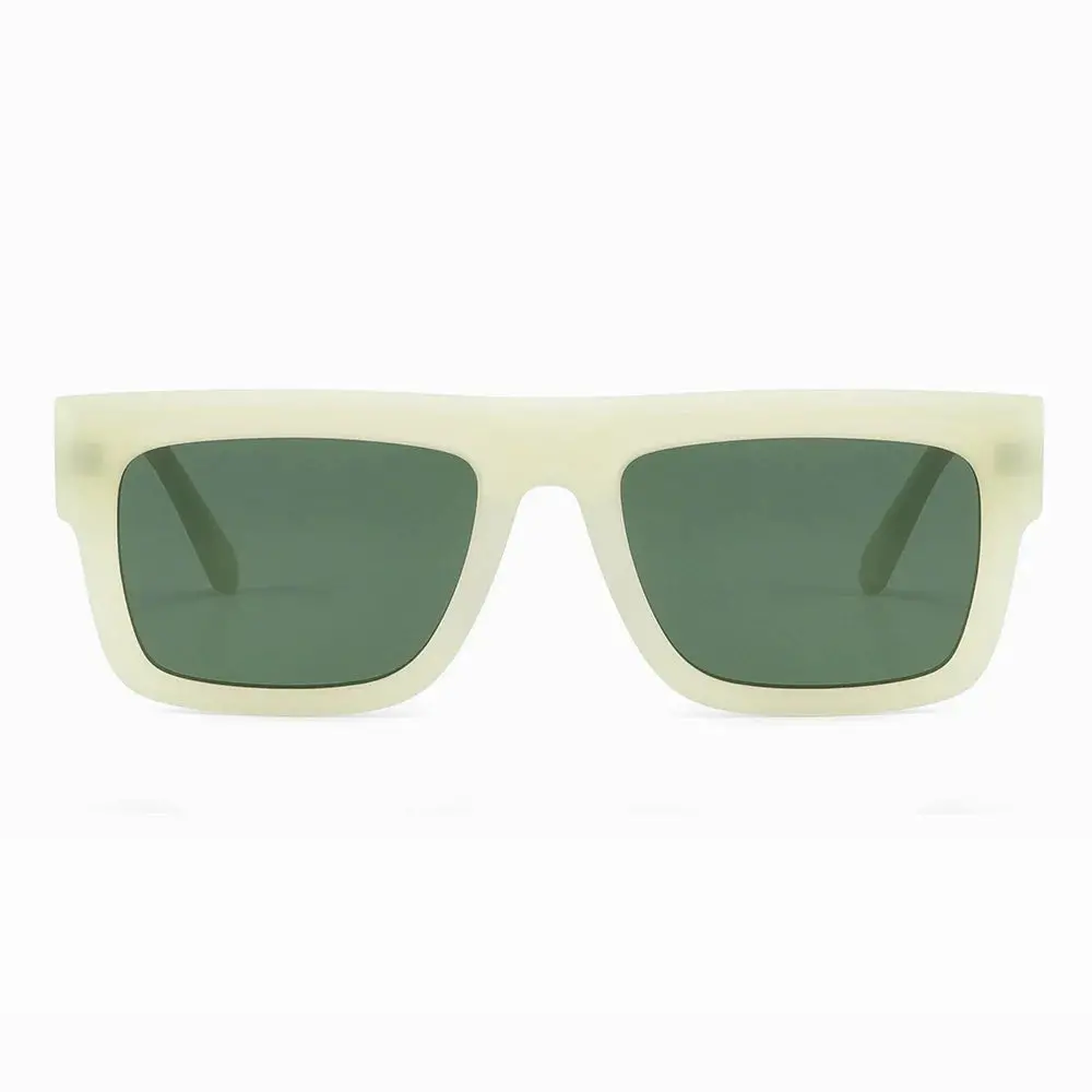 Retro Thick Rectangle Sunglasses For Men Acetate Eyeglasses Frame Fashion Cool Sun Glasses Non-Prescription Clear Lens Spectacle 4