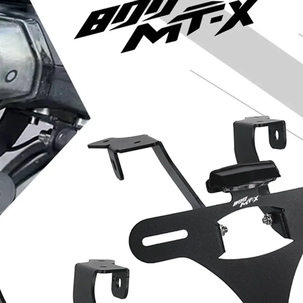 2024 2025 2026 For Cfmoto Cf Moto 800 Mtx 800Mt-X Mt Motorcycle Aluminum License Plate Holder Fender Eliminator Tail Frame Plate 1