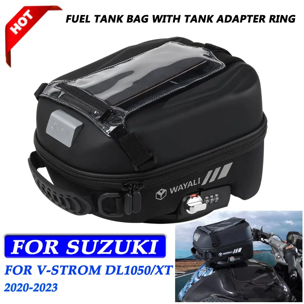 For Suzuki V-Strom 650 1050 1000 Dl650 Dl1000 Dl1050 Xt Dl650xt Fuel Tank Bag Navigation Packag Storage Bag With Lnstall Adapter 1