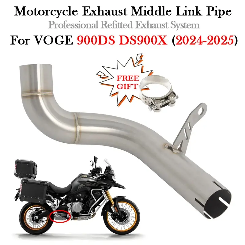 Slip On For Voge 900Ds Ds900x Ds900 900 Ds X Dsx 2024 2025 Years Motorcycle Exhaust Modify Escape Moto Muffler Middle Link Pipe 1