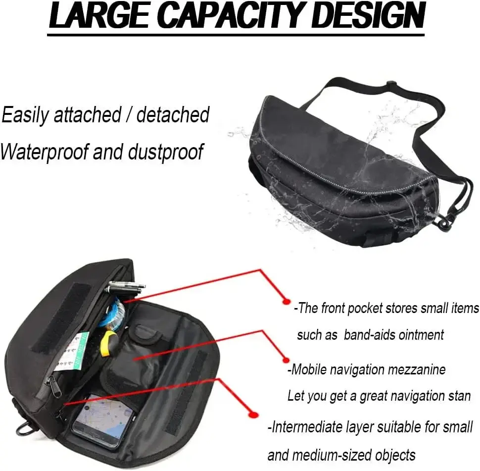 Motorcycle Handle Bag Navigation Bag Waterproof Mobile Phone Bag For X-Adv750 X-Adv150 X-Adv 125 150 350 750Handlebar Storage 2