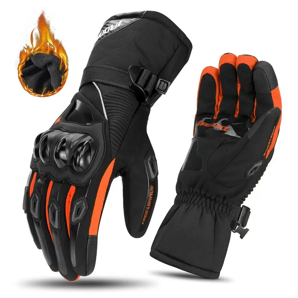 Motorcycle Gloves Windproof Waterproof Guantes Moto Men Motorbike Riding Gloves Touch Screen Moto Motocross Gloves Winter 10