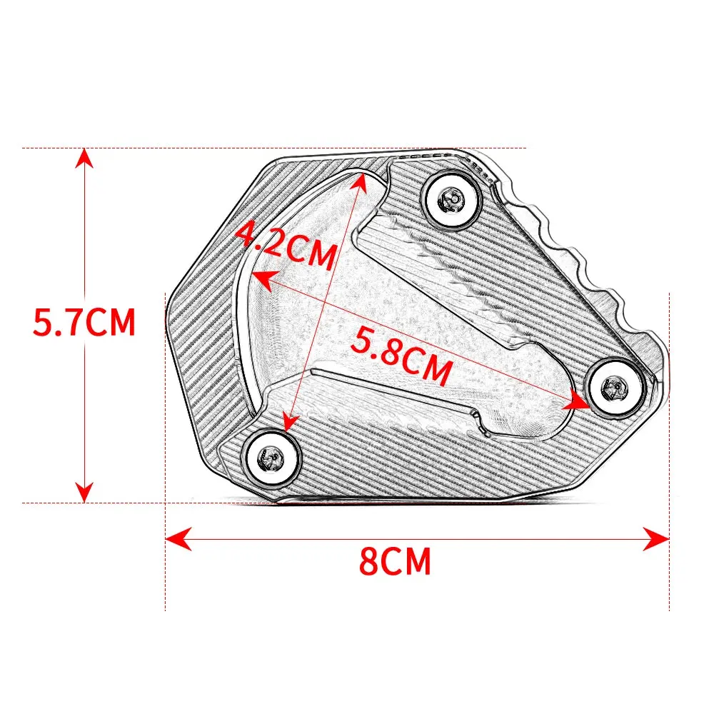 Motorcycle Accessories 1290 Sas 1290S 2021 2022 2023 New For Ktm 1290 Super Adventure /S Side Stand Extension Kickstand Foot Pad 2
