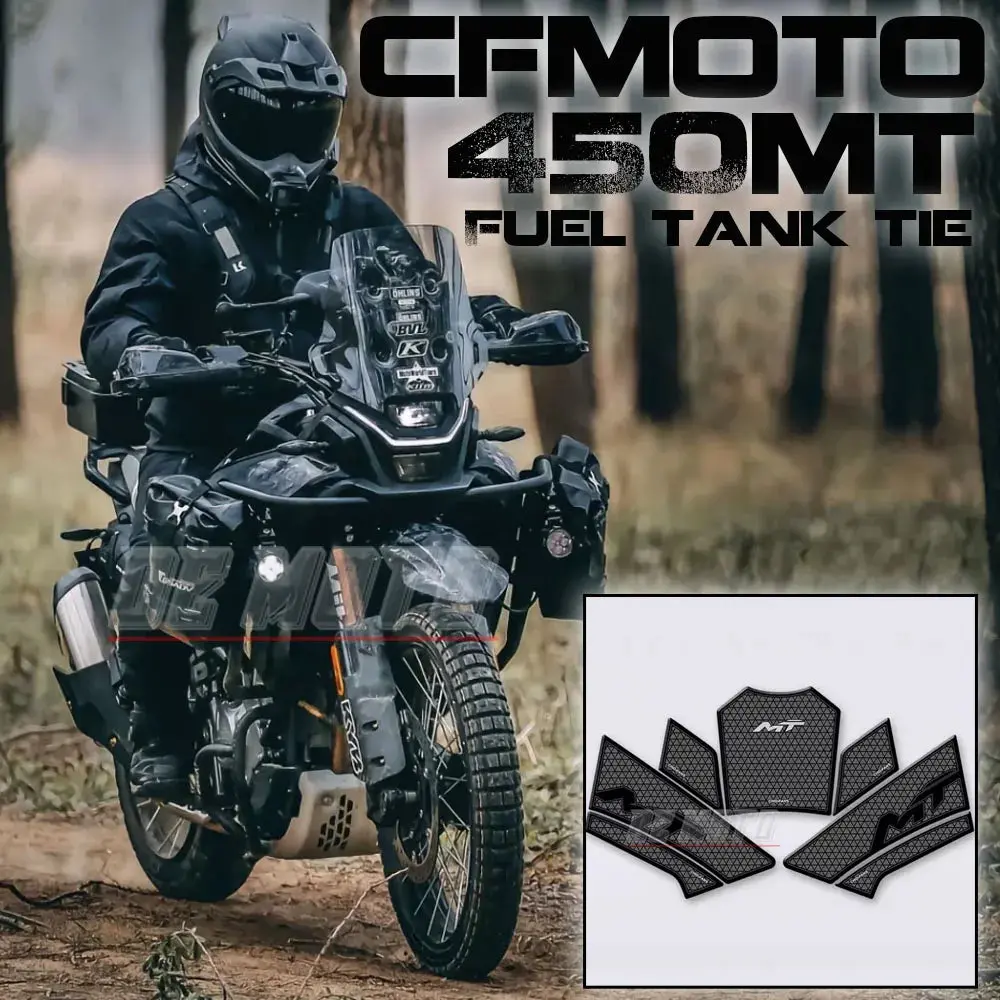 For Cfmoto 450Mt 450 Mt Motorcycle Anti-Scratch Rubber Oil Tank Protection Sticker Decals Tank Pad Side Grips Protection 1