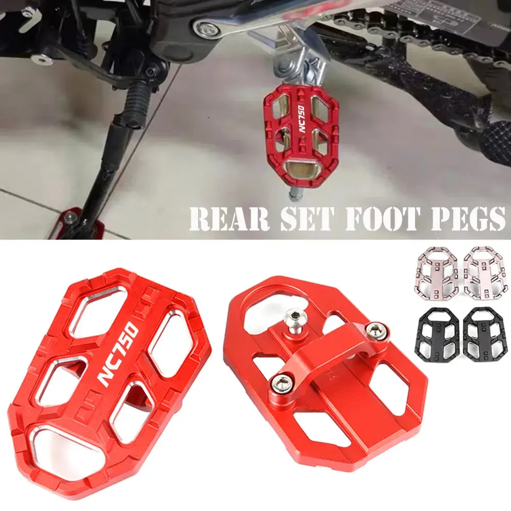 Footrest Footpegs For Honda Nc750x Nc750s Nc750 X Nc 750 S 2014 2015 2016 2017 2018 2019 2020 Motorcycle Rear Foot Pegs Pedals 1