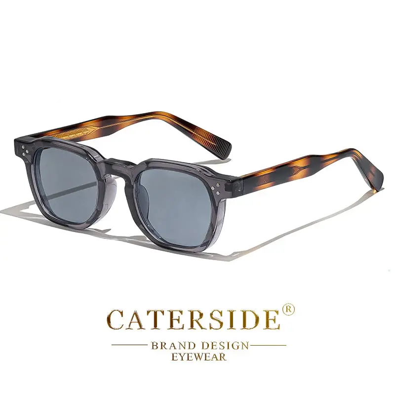Caterside Fashion Men Sunglasses Small Frame Square Personalized Design Sun Glasses Women Travel Party Business Festival Gift 19