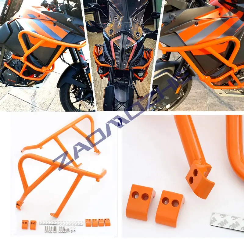 For Ktm 1290 Super Adventure S R 1050 1090 1190 Adv 2013-2020 Upper Crash Bars Engine Guard Bumper Stunt Cage Frame Protector 1