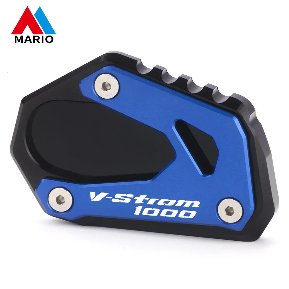 Motorcycle Foot Side Stand Enlarger Extension Kickstand Pad Plate Anti-Slip For Suzuki V-Strom 1000 1050 Vstrom V Strom 1050Xt 7