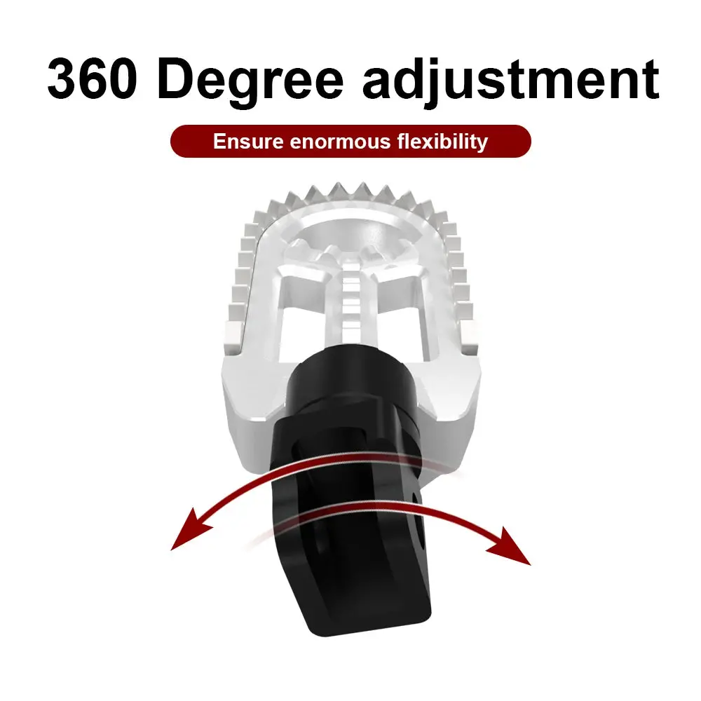 For Honda Xl750 Transalp Kawasaki Klx250s Klx250r Klx300/650 Rotatable Footrest Footpegs Pedals Motorcycle Front Wide Foot Pegs 3