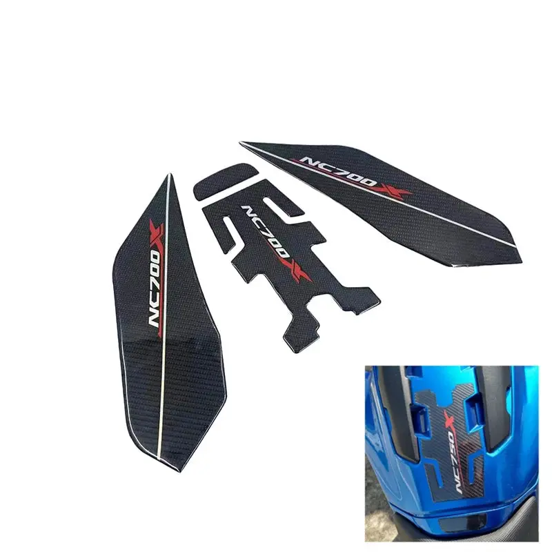 Motorcycle Accessories Carbon Fiber Oil Fuel Gas Tank Pad Tankpad Decal Protector Sticker For Honda Nc750x Nc 750X Nc700 Nc700x 6