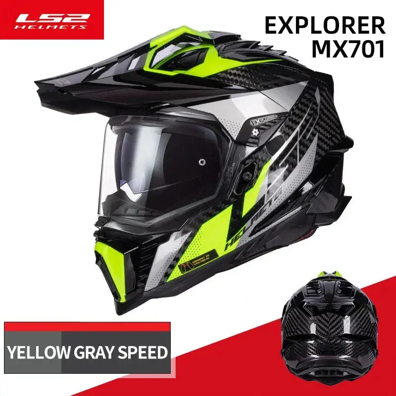 Original Ls2 Mx701 Explorer Off-Road Motorcycle Helmet Ls2 Mx701 Motocross Helmets Capacete Casco Moto Casque 4