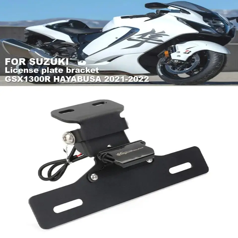 License Plate Holder For Suzuki Gsx1300r Hayabusa 2021-2022 Led License Plate Photos Fenders Eliminate License Plate Holders 1