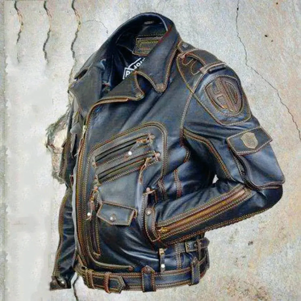 Motorcycle Riding Jacket Clothing Anti-Fall Leather Sports Suit Gp Repsol Motorbike Jacket Moto Biker Punk Outwear Abrigos Mens 2