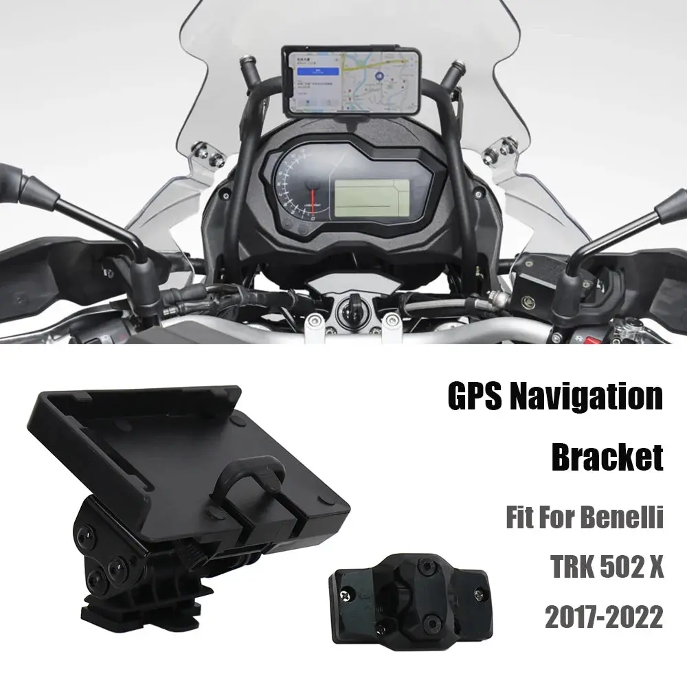 Fit For Benelli Trk 502 X Trk 502X Abs 2017 - 2022 New Phone Holder Frame Bracket Gps Mount Navigation Bracket 13/16Mm 1