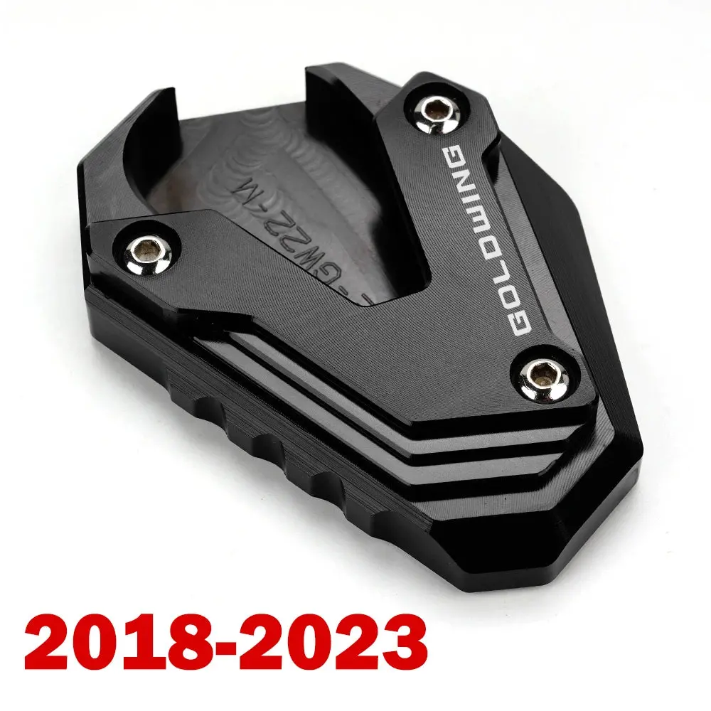 New Motorcycle Cnc Foot Support Extension Plate Side Stand Enlarge For Honda Goldwing 1800 2018-2023 Gold Wing Gl1800 2002-2017 6