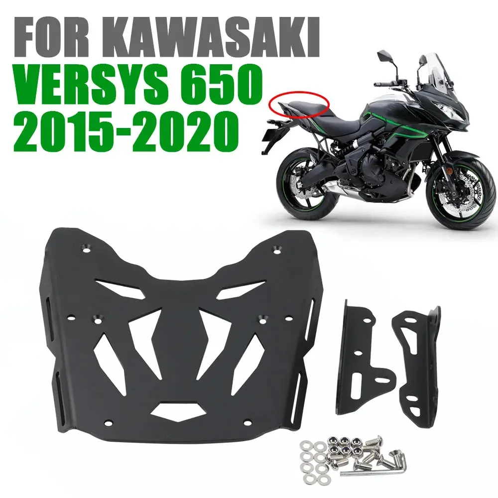 For Kawasaki Versys 650 Versys650 2015 - 2020 Motorcycle Accessories Rear Rack Luggage Shelf Bracket Tailbox Support Tail Plate 1