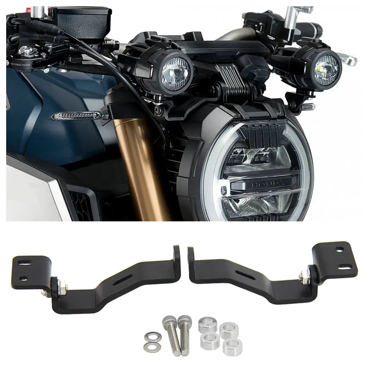 New Motorcycle Led Fog Light Bracket Abs Driving Lamp Holder Auxiliary Light Stand For Honda Cb650r Cb 650R Cb650 R 2019 2020 1