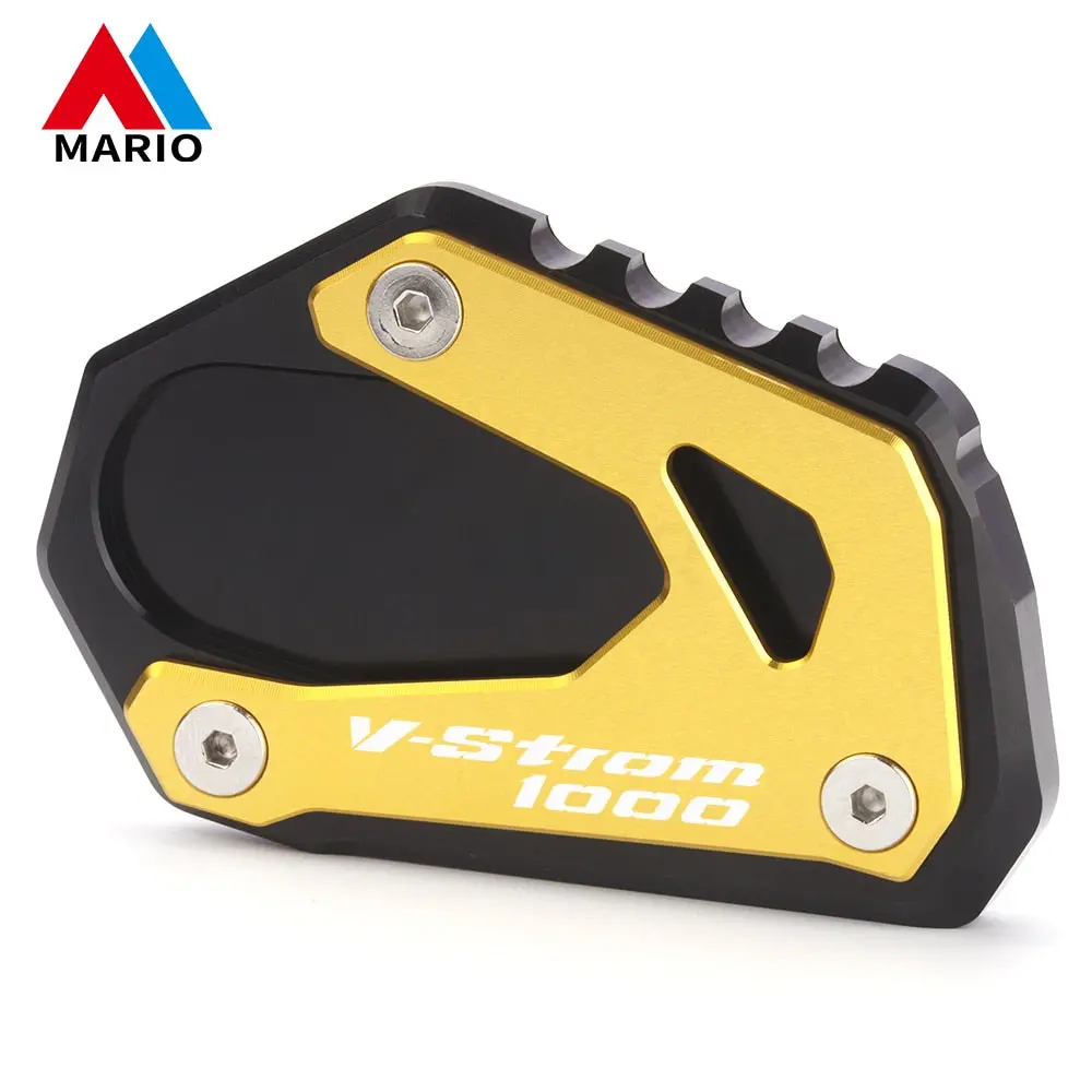 Motorcycle Foot Side Stand Enlarger Extension Kickstand Pad Plate Anti-Slip For Suzuki V-Strom 1000 1050 Vstrom V Strom 1050Xt 12