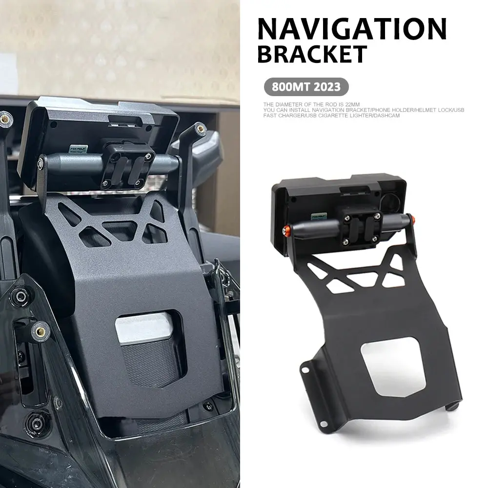 New Motorcycle Accessories Stand Holder Phone Mobile Phone Gps Navigation Plate Bracket For Cfmoto 800Mt 800Mt 800 Mt 2023 1