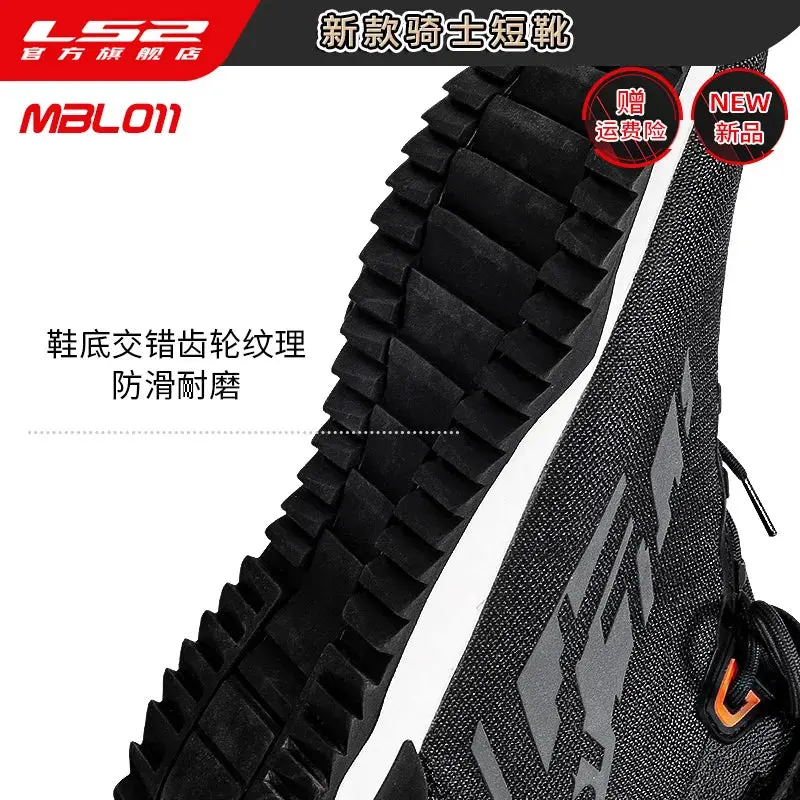 Ls2 Summer Motorcycle Riding Boots Anti Fall And Wear-Resistant Road Short Boots Motorcycle Travel Commuting Riding Shoes 4