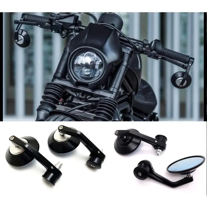 Bar End Side Mirrors For Honda Rebel 250 500 300 1100 Cm/Cmx500 Cmx300 Cmx250 Cmx1100 17 18 19 20 21 22 2017 2018 2019 2020-2023 1