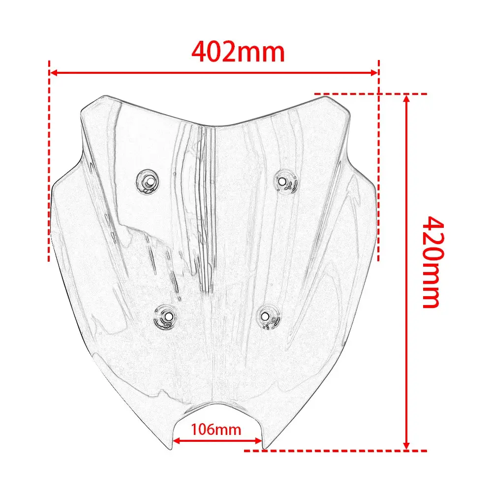 New Motorcycle Windscreen Guard For Yamaha Nmax155 Turbo Nmax125 Nmax155 V3 2025 Shield Deflector Windshield Fairing Accessories 2
