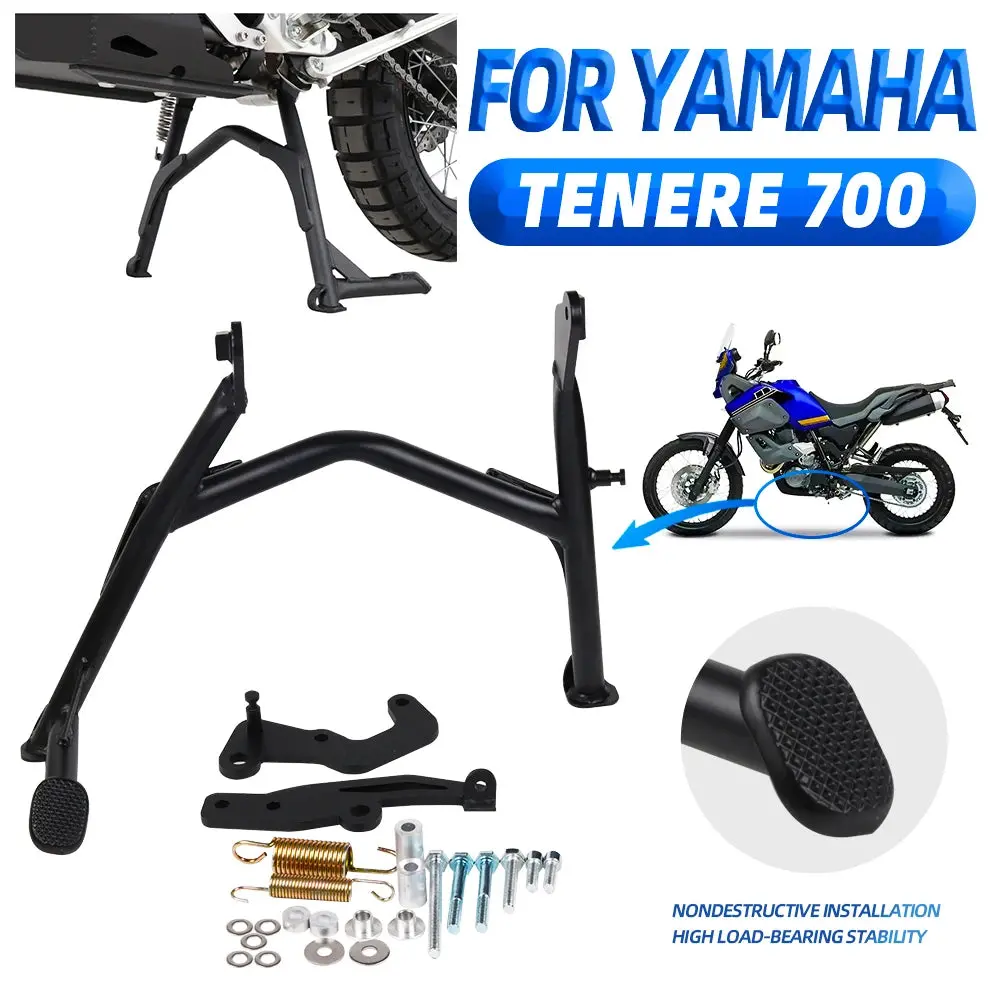 For Yamaha Tenere700 Xtz690 Tenere 700 2019 - 2023 Accessories Large Bracket Pillar Center Kickstand Parking Stand Firm Holder 2