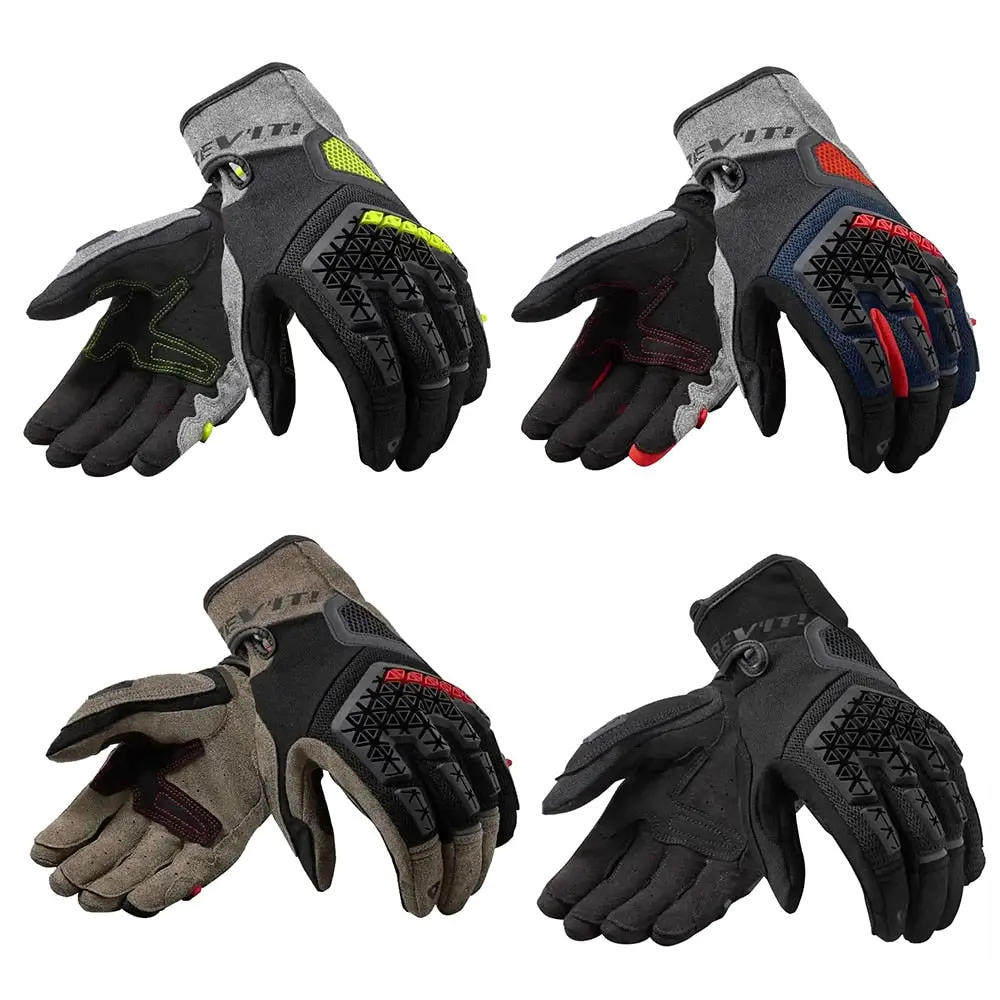 Revit Mangrove Gloves Mesh Textile Genuine Leather Motorcycle Motocross Raing Riding Touch Screen 1