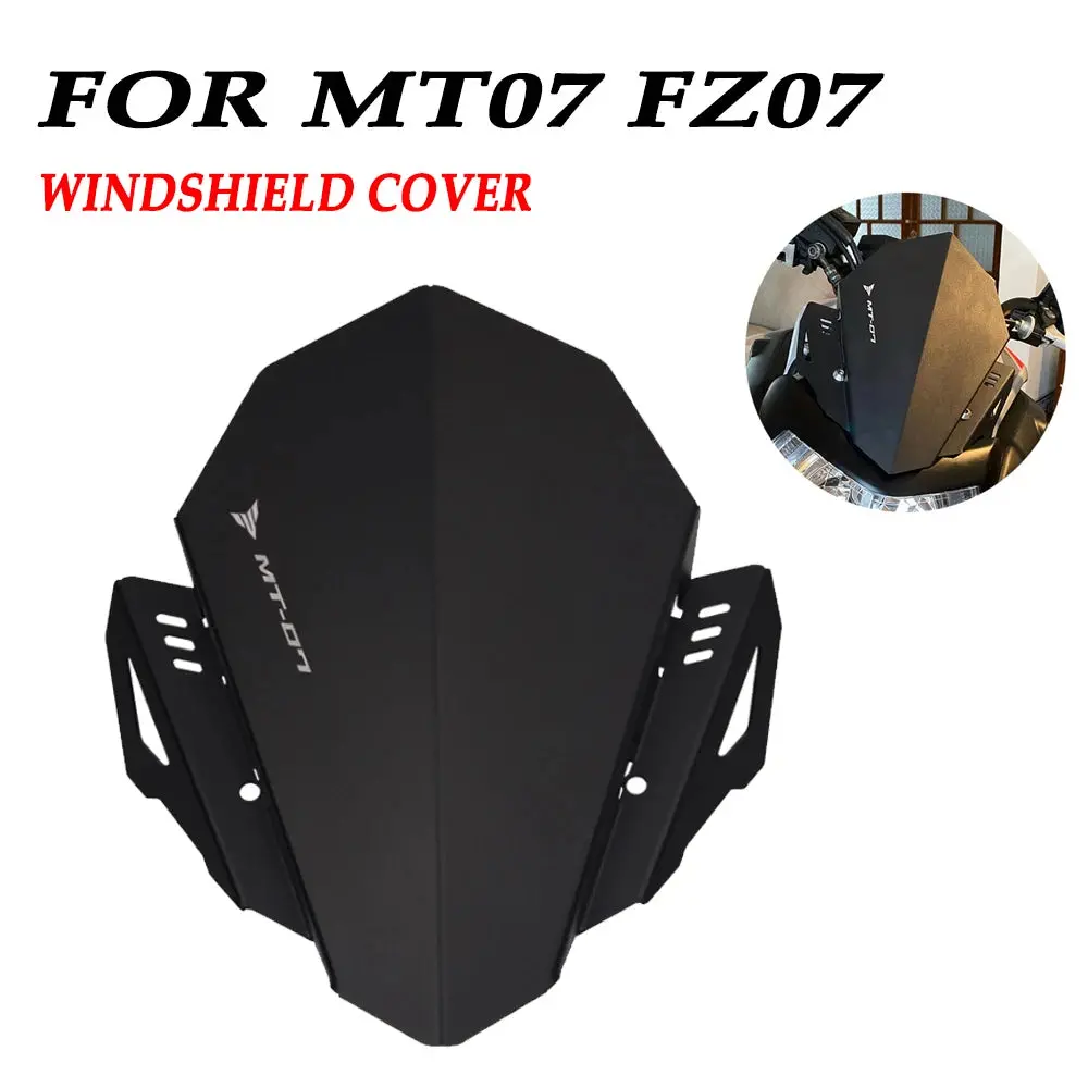 Motorcycle Windshield For Yamaha Mt07 Fz07 Mt Fz 07 2018 2019 2020 Accessories Front Wind Deflector Windscreen Cover Guard 1