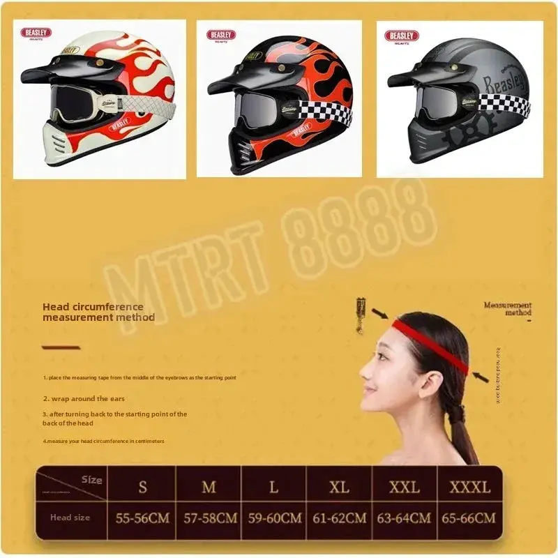 Beasley Dot Ece Approved Vintage Full Face Helmet Motorcycle De Moto Capacete Jet Helmet Motorbike All Seasons 6