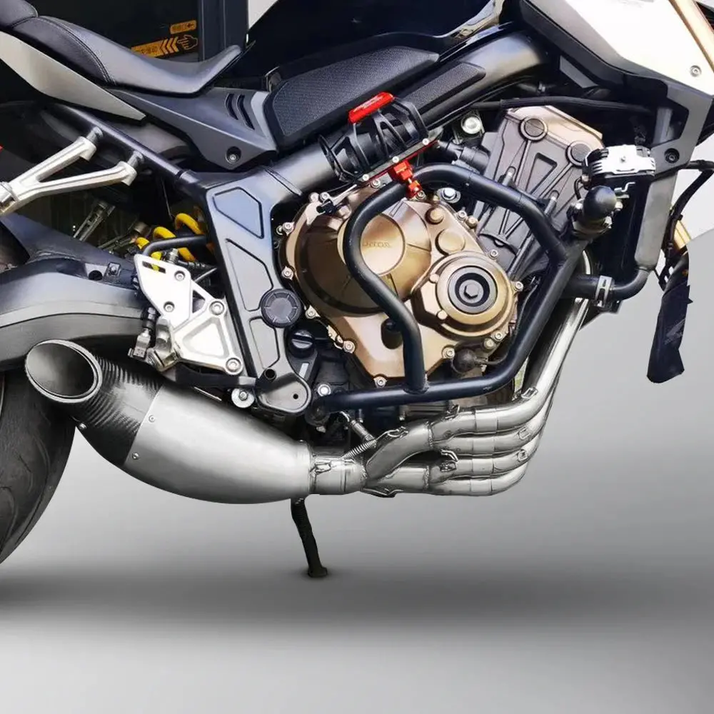 For Cb650r Motorcycle Full System Exhaust Modified Front Middle Link Pipe Muffler For Honda Cbr650r Cbr650f Cb650r Cb650f 1